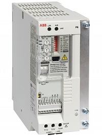 Частотный преобразователь ABB ACS55-01E-01A4-2, 0.18 кВт, 220 В, 1 фаза, IP20, с фильтром ЭМС